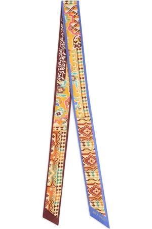 Etro Mascada de seda con estampado