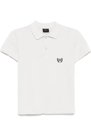 Balenciaga Playera tipo polo con logo bordado