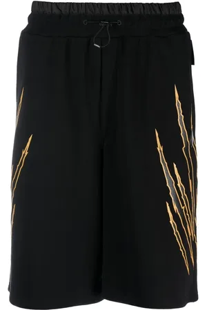 Philipp Plein Shorts joggers con estampado de rasguño