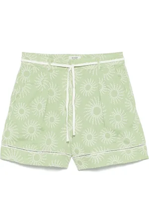 Scotch&Soda Shorts de seda con bordado floral