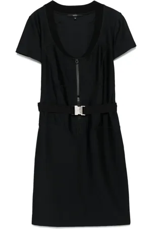 Gucci Vestido midi con cinturón 2000