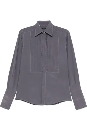 Gucci Camisa con detalle de pliegues 2000