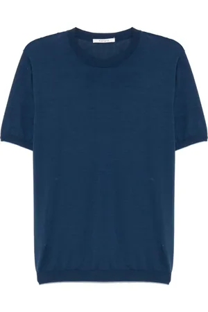 KANGRA CASHMERE Playera de canalé fino