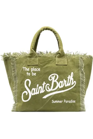 MC2 SAINT BARTH Bolsa de playa con logo estampado