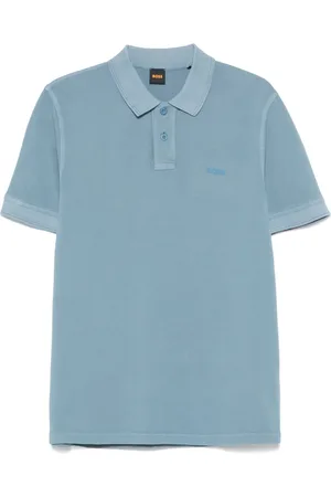 HUGO BOSS Playera tipo polo de piqué con logo bordado