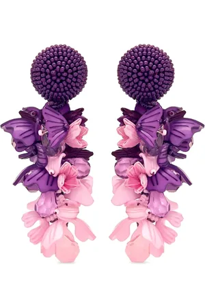 Oscar de la Renta Aretes Flower