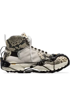 1017 ALYX 9SM Tenis altos con efecto de piel de serpiente