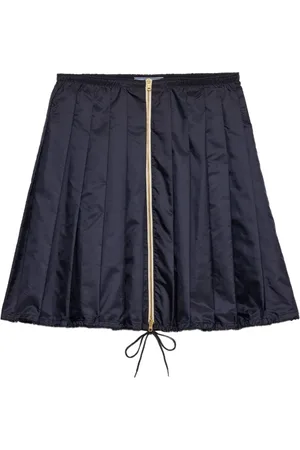Prada Falda corta Re-Nylon plisada