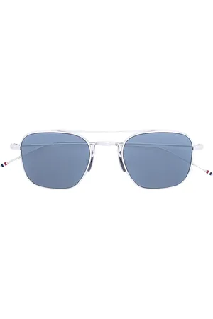 Thom Browne Lentes de sol con armazón aviador