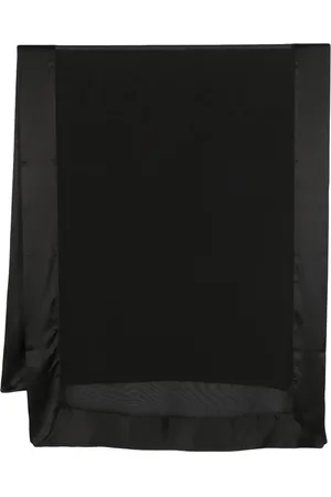 Saint Laurent Mascada de seda semitransparente