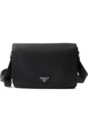 Prada Mochila tipo mensajero texturizada