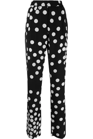 VALENTINO GARAVANI Pantalones rectos con motivo de lunares