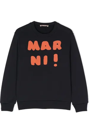 Marni Sudadera con cuello redondo y logo estampado