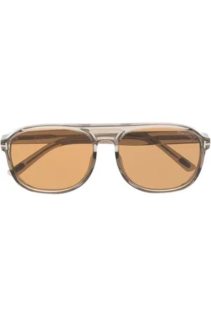 Tom Ford Lentes de sol con armazón estilo piloto y micas de color