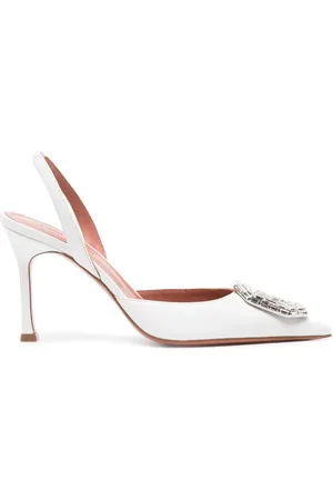 Amina Muaddi Zapatillas Camelia con tacón de 95mm