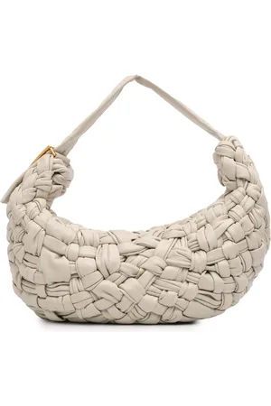 Bottega Veneta Bolsa hobo Banana de piel de becerro en Intrecciato 2012-2024