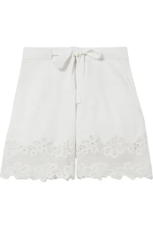 Claudie Pierlot Shorts con ribete de encaje