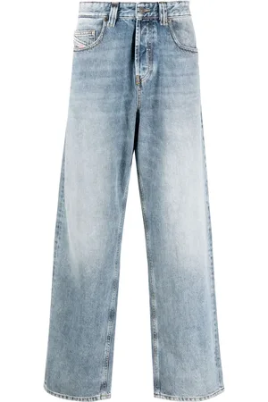 Diesel Jeans capri con parche del logo