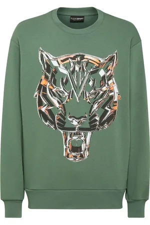 Philipp Plein Sudadera con tigre estampado