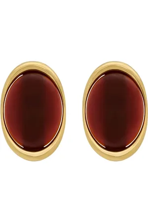 Saint Laurent Aretes con diseño ovalado