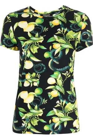 Roberto Cavalli Playera manga corta con limones estampados