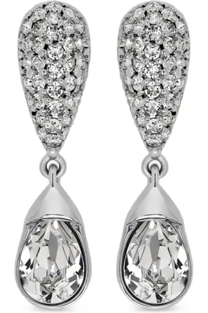 Oscar de la Renta Aretes con detalles de cristal