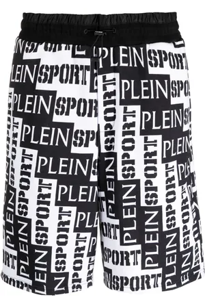 Philipp Plein Shorts deportivos con logo estampado