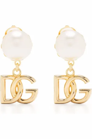 Dolce & Gabbana Aretes con logo DG