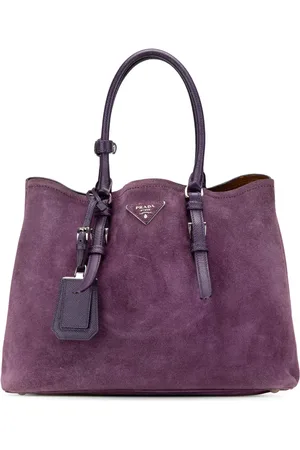 Prada Bolsa satchel Scamosciato Double Handle mediana 2013-2024