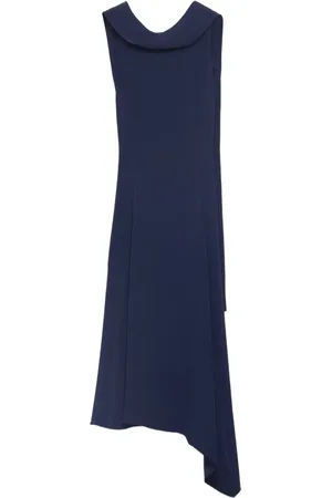 Prada Vestido midi con diseño asimétrico