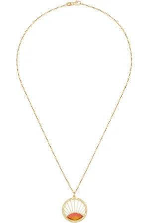 Andrea Fohrman Collar con dije en oro amarillo de 18kt con diamantes
