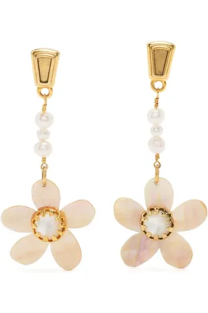 Brinker & Eliza Arete con detalle flor