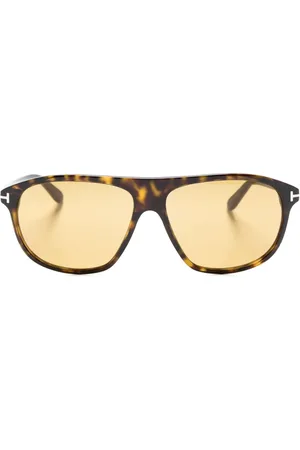 Tom Ford Lentes de sol Prescott con armazón estilo piloto