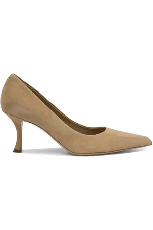 Salvatore Ferragamo Zapatillas de gamuza con tacón de 70mm