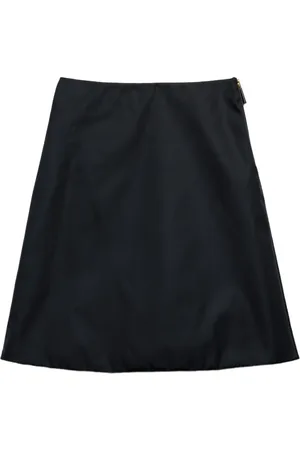 Prada Falda con logo triangular