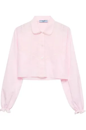 Prada Camisa con bordado batiste