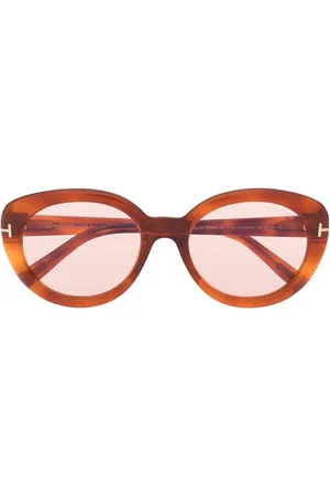 Tom Ford Lentes de sol Lily con armazón redonda