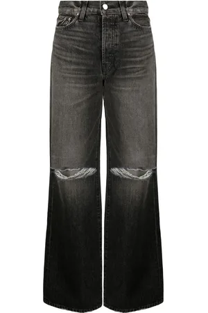 AMIRI Jeans anchos con efecto envejecido