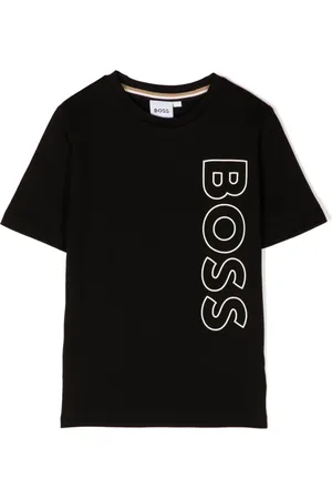 HUGO BOSS Playera con cuello redondo y logo estampado