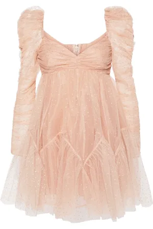 ZIMMERMANN Vestido corto de tul con estampado de lunares