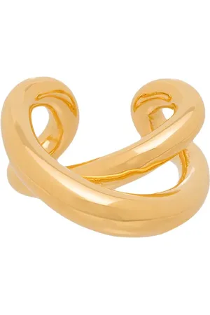 CHARLOTTE CHESNAIS Arete earcuff Initial en oro amarillo de 18kt