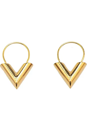 LOUIS VUITTON Aretes bañados en oro Essential V 2020