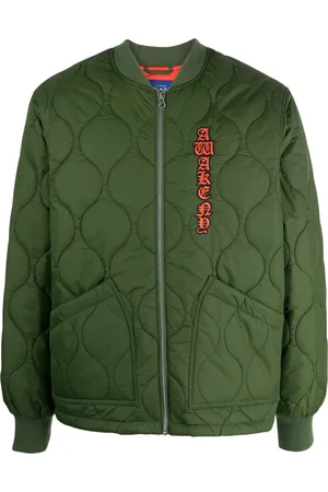 AWAKE NY Chamarra bomber Cobra con aplique del logo