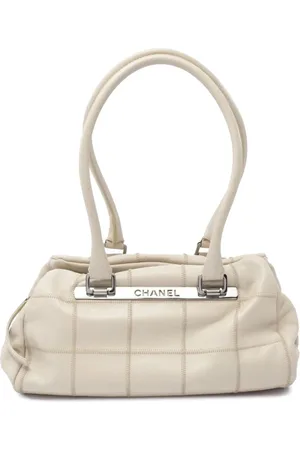 CHANEL Bolsa de hombro Square Stitch de piel caviar 2005-2006