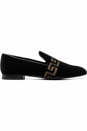 VERSACE Mocasines con bordado Greca
