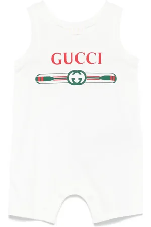 Gucci Set de dos rompers con logo estampado