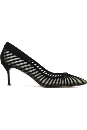 Aquazzura Zapatillas de malla con tacón de 65mm