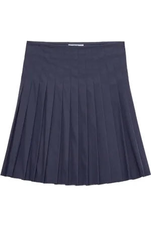Prada Falda corta con diseño plisado