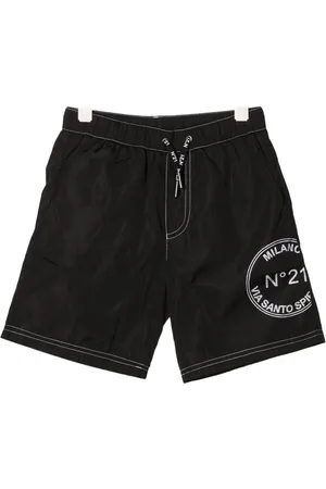 Nº21 Shorts de playa con logo estampado