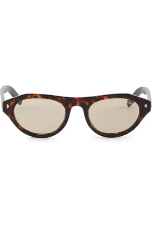 Prada Lentes de sol con armazón ovalada